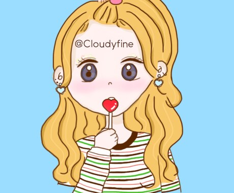SNSで使える！女性向け＊可愛いアイコン作ります 依頼者それぞれのイメージに沿って色んなジャンルの子を描きます イメージ2
