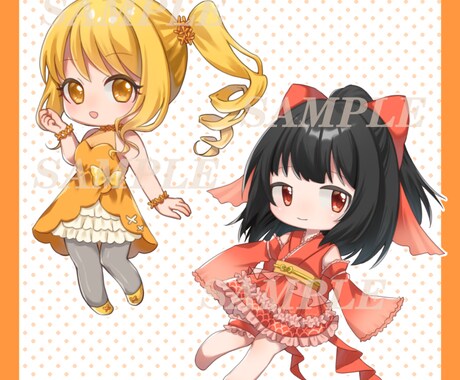 商用利用可！ミニキャライラスト描きます SNSアイコン、グッズなどに！ イメージ2