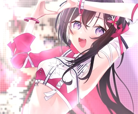 立ち絵やサムネイラスト、歌ってみた描きます 2000円から！女の子のキャラのみ♪ イメージ1