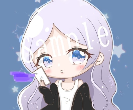 名前入りオーダーメイドアイコン描きます SNSで自分だけのかわいいアイコンを使いたい人へ イメージ1