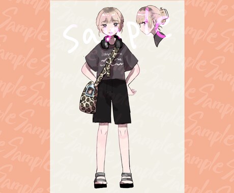 ゆるい立ち絵素早く描きます キャラクター・ファッションのこだわりをゆるく立ち絵にします！ イメージ2