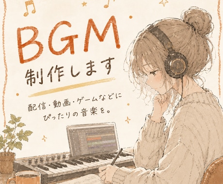 配信や動画用のBGMを制作します イメージ1