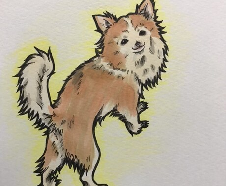 似顔絵＊ウエディング＊ペット等手書き郵送します 似顔絵、ウエルカムボード 、ペット等手書きで郵送いたします！ イメージ2