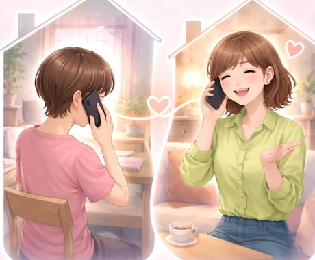 環境の変化で話す機会が減った方☘声の友達になります 育児／介護／自宅療養／引越／転職／在宅勤務／空の巣症候群等々 イメージ1