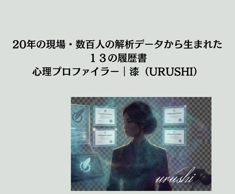 人間関係を整理する心理分析PDFを提供します 13の履歴書で人間関係の答え合わせ イメージ2