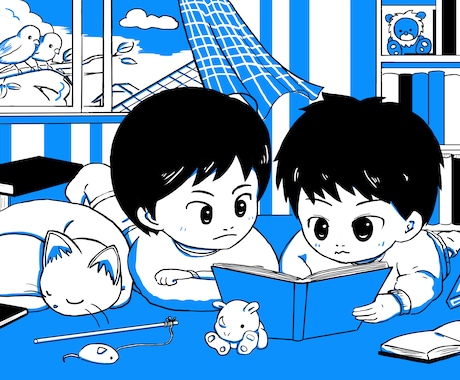 ブログなどのヘッダー用イラストを承ります オリジナルイラストでヘッダーを飾ろう！ イメージ1