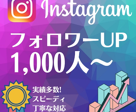 あなたのインスタを宣伝しフォロワーを増やします 最速でInstagaramのフォロワーを1000~増やします イメージ1