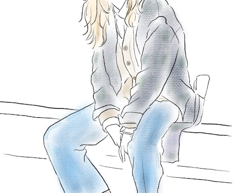 ご希望の写真から人物イラストを制作します イメージ1