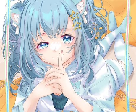 キラキラ可愛いイラスト描きます 見て元気になれるような癒しの世界をお届けしたい イメージ2