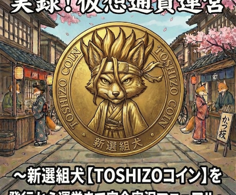 仮想通貨TOSHIZOコインの全貌を公開します 完コピ可！実例・実演マニュアル〜全30フェーズを時系列順に イメージ1
