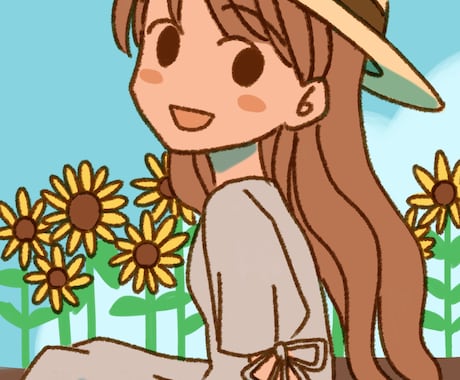 ほんわか優しいイラスト描きます SNSのアイコンなどにお使いください。 イメージ1