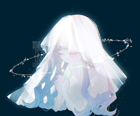 透明感のあるイラストを制作いたします アイコン、MV、サムネイルなど何でもお気軽にご相談ください イメージ2
