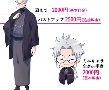 男性キャラが得意、アイコン等のイラスト描きます 低価格で高品質な目を引く魅力的なキャラクターを描きます イメージ2