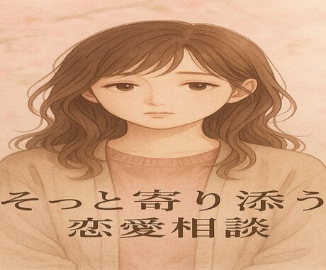 １分からでも恋愛の悩み、しっかり寄り添います 言葉にできない気持ちも、大丈夫。心にそっと寄り添います。 イメージ1