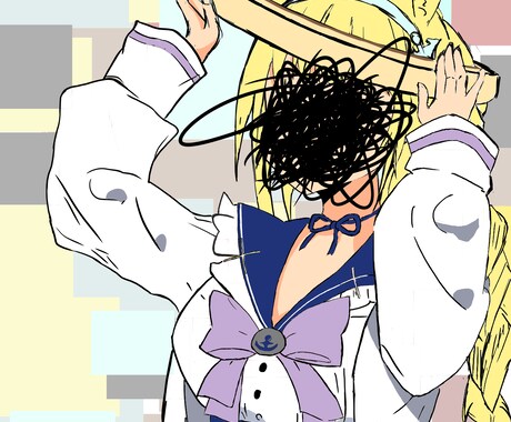 要件に満たして精いっぱいイラストを描きます 独特な絵柄のかわいいイラスト！ イメージ2