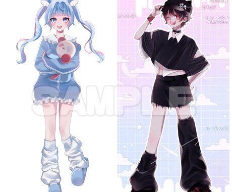 TRPGやVtuber用の立ち絵お描きします あなた好みのキャラクターデザインも承ります！ イメージ2