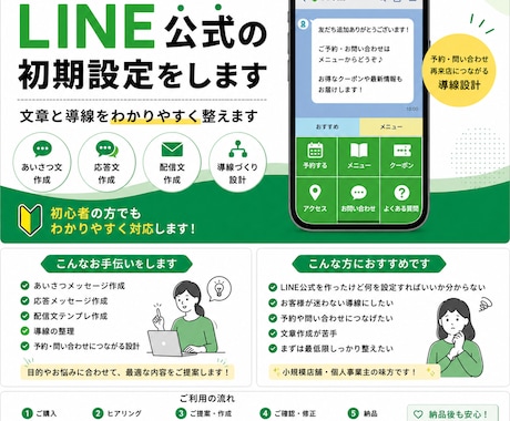 LINE公式の初期設定をします イメージ1
