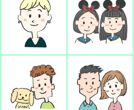 SNSアイコンに☆ゆるかわいいイラスト描きます やさしくほんわか＊ゆるかわイラストをSNS・名刺などに イメージ1