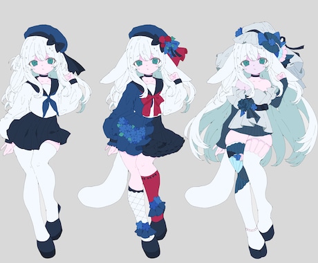 女の子の立ち絵を描きます キャラデザインも受け付けています。 イメージ2