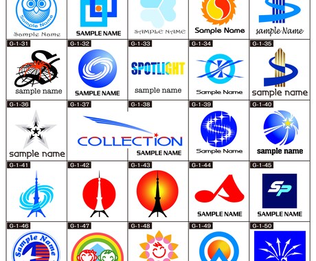 セミオーダーロゴ! 選ぶだけで完成のロゴを売ります サンプルから選んで会社名等を送るだけ。簡単にお安く完成します イメージ2