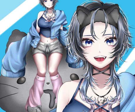 現役Vtuberがあなただけのモデルを作成します あなただけのモデルを１から作成！アフターサービスも充実！ イメージ1