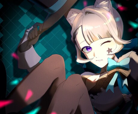 MV・サムネイラストなど描きます 美青年、等身の高いデザインを描くのが得意です（男女不問） イメージ2