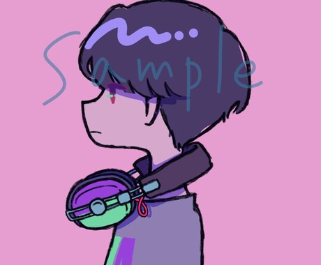 ポップなアイコン/似顔絵作成します かわいいオリジナルイラストでアイコンや似顔絵を作りませんか？ イメージ1