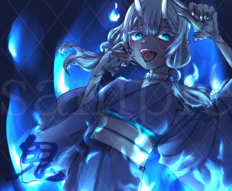 4月までの特別価格☆目を惹く美麗イラスト作成します ハイコントラストで思わず目を奪われるイラスト、ご提供します。 イメージ2