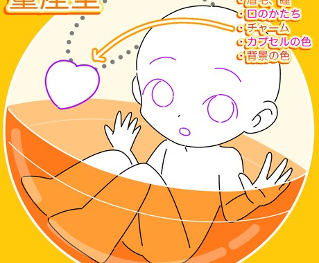 カプセルトイ風アイコン描きます お好きなキャラクターをカプセルに入れられます！ イメージ2