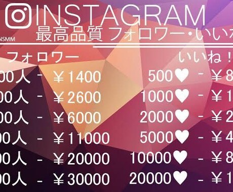 インスタフォロワー格安で増やします インスタグラムフォロワーを増やしたいと言う方お任せください！ イメージ1