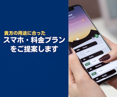 貴方の用途にあったスマホ・料金プランを提案します ネットワークエンジニアの知見を踏まえご提案させていただきます イメージ1