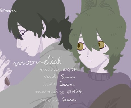 歌ってみた等のサムネイルや動画内イラストを描きます 動画も作っているので引き継ぎ要らずです！動画の方も見てね！ イメージ2