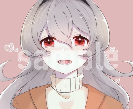 綺麗で可愛いSNS用アイコン作成します ポップで可愛いイラストを描きます！ イメージ1