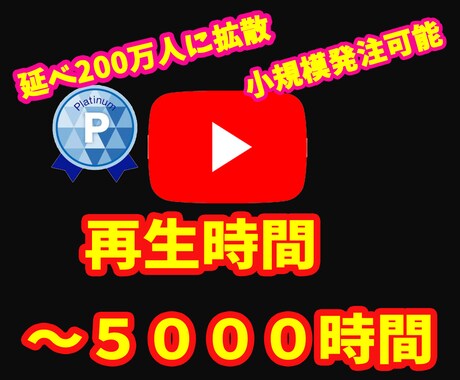 収益化！！Youtube動画を拡散し再生時間増ます アクティブユーザーに集客・拡散します⭐️３０日間の減少保証 イメージ1