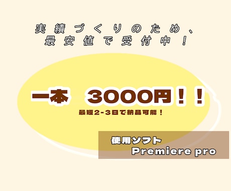 最短2-3日で納品！動画テロップ入れます 実績づくりのため、年内まで最安値で承ります イメージ1