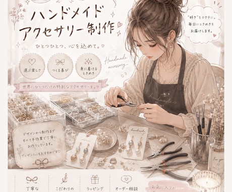 好きな色教えて下さい！ご希望に近づけます 世界に一つだけのオリジナルアクセサリー作りませんか？ イメージ1