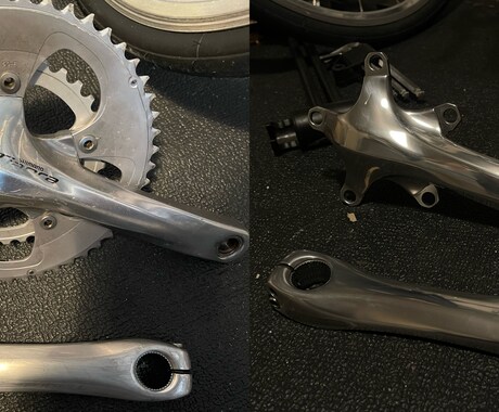 自転車パーツを鏡面磨きいたします 自転車の金属パーツを磨き、鏡面仕様に致します。 イメージ1