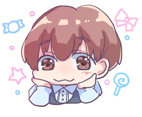 SNSやLINEに♪SDイラスト描きます 心を込めたもちっと可愛いアイコンで、あなたらしさをお届け！ イメージ2