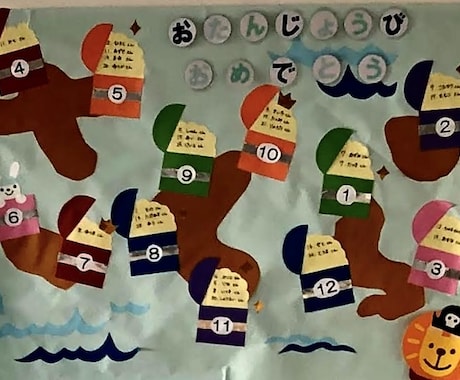 画用紙でイラスト、壁面製作つくります 時間と労力のかかる製作、お手伝いさせてください！ イメージ2