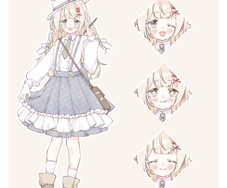 IRIAM用立ち絵お描きします IRIAM用立ち絵(デビューセット) イメージ2