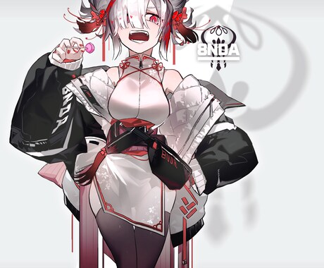 静止画、差分、動く一枚絵、キャラデザ等作成できます Live2Dを使ったモーションのあるイラストが得意です！ イメージ2