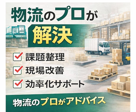 物流・倉庫・EC出荷の悩み相談乗ります 物流改善・倉庫運営・配送の課題をプロが整理します イメージ2