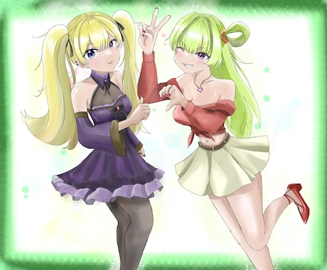 キャラデザやサムネなどの女の子のイラストを制作ます イメージ1