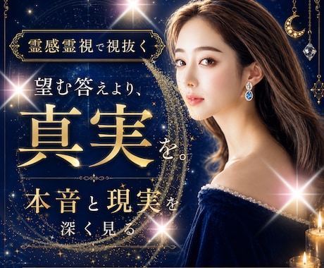 望む答えより【真実】を霊感霊視で視ます ⭐️気休めでは終わらせない“現実と本音”を深く読み解きます イメージ1