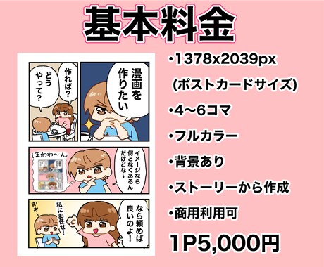 3名限定！格安で漫画描きます 用途自由！ゆるい絵で目を引く漫画描きます イメージ2