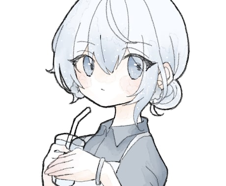 絵本のようなアイコンイラスト描きます シンプルで可愛いデジタルイラスト イメージ1