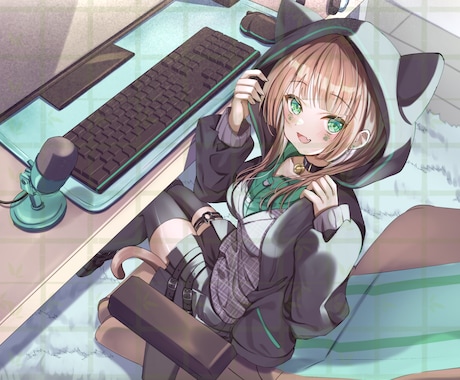 イラスト・SNSアイコンや立ち絵等作成しますます 可愛い女の子を描くのが得意です！お気軽にご相談ください！ イメージ1
