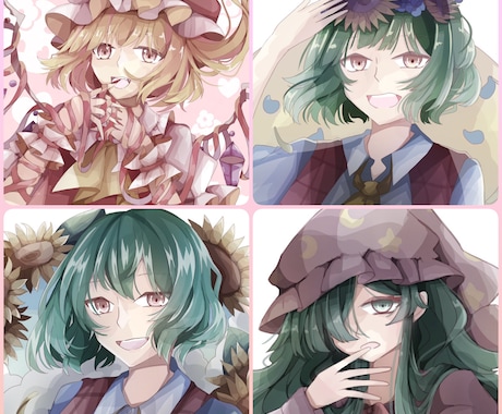 SNS、その他に使えるアイコンを製作します オリジナル、東方（紺まで）その他 イメージ1