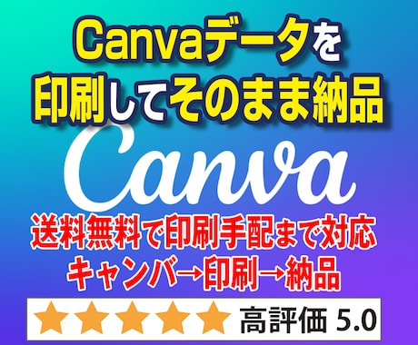 Canvaデータを高品質印刷でお届けします 印刷向け調整後に高品質印刷で送料無料でお届け イメージ2