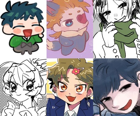 色んな絵柄でアイコン描きます カワイイからカッコイイまで応えます！ イメージ2